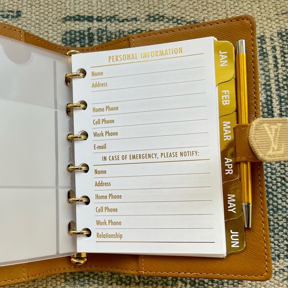 2026⚜️FITS Louis Vuitton 6 RING Agenda: PM MM GM Calendar + PEN & PAPER - Picture 7 of 14